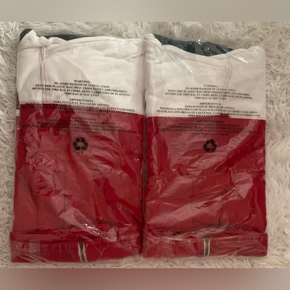 Cropped Color Block Zip Front Hoodie Sweater Sweatshirt - Picture 4 of 6